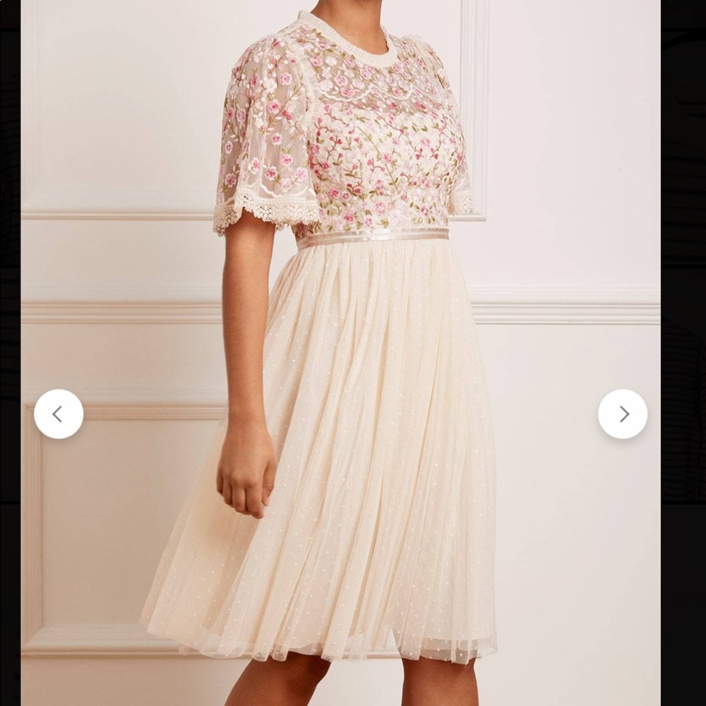 NEW Rosie Lace Floral Print Midi Dress from Needle & Thread